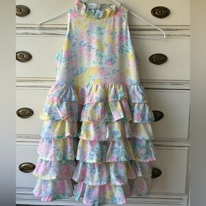 Janie & Jack Tiered Ruffle Floral Dress